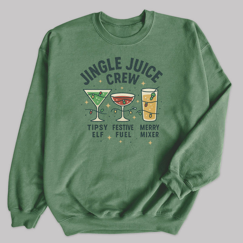 Jingle Juice Crew - Christmas Jumper Sweatshirt - All Sizes