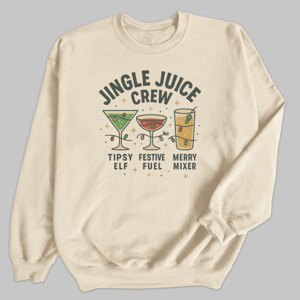 Jingle Juice Crew - Christmas Jumper Sweatshirt - All Sizes