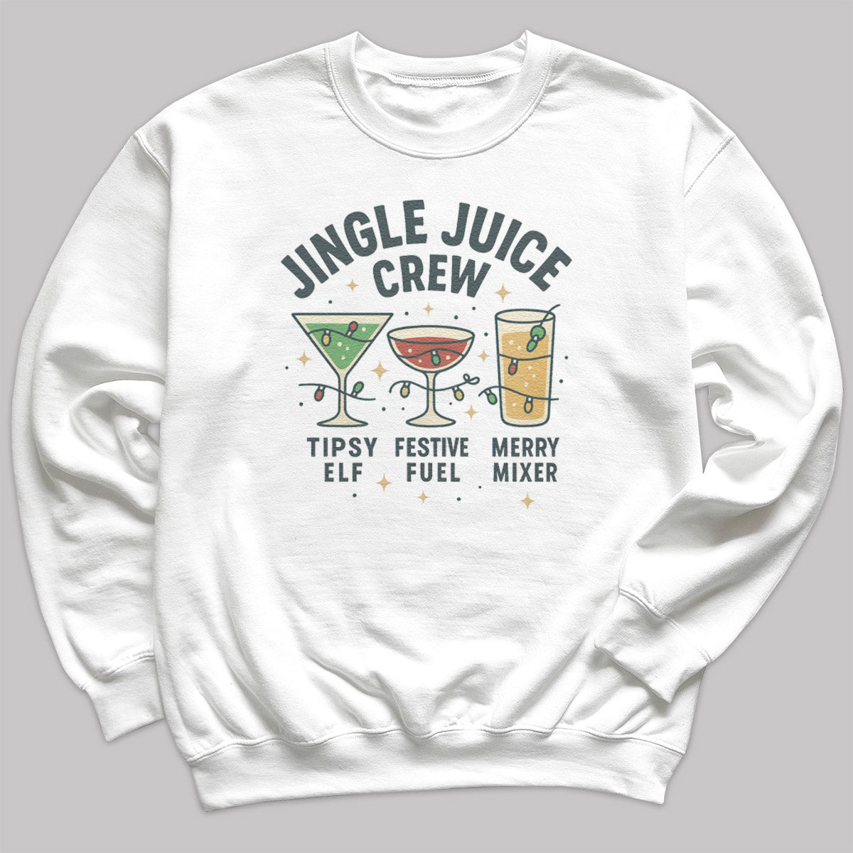Jingle Juice Crew - Christmas Jumper Sweatshirt - All Sizes