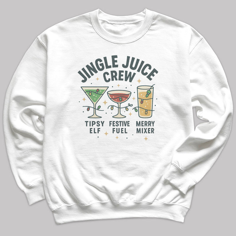 Jingle Juice Crew - Christmas Jumper Sweatshirt - All Sizes
