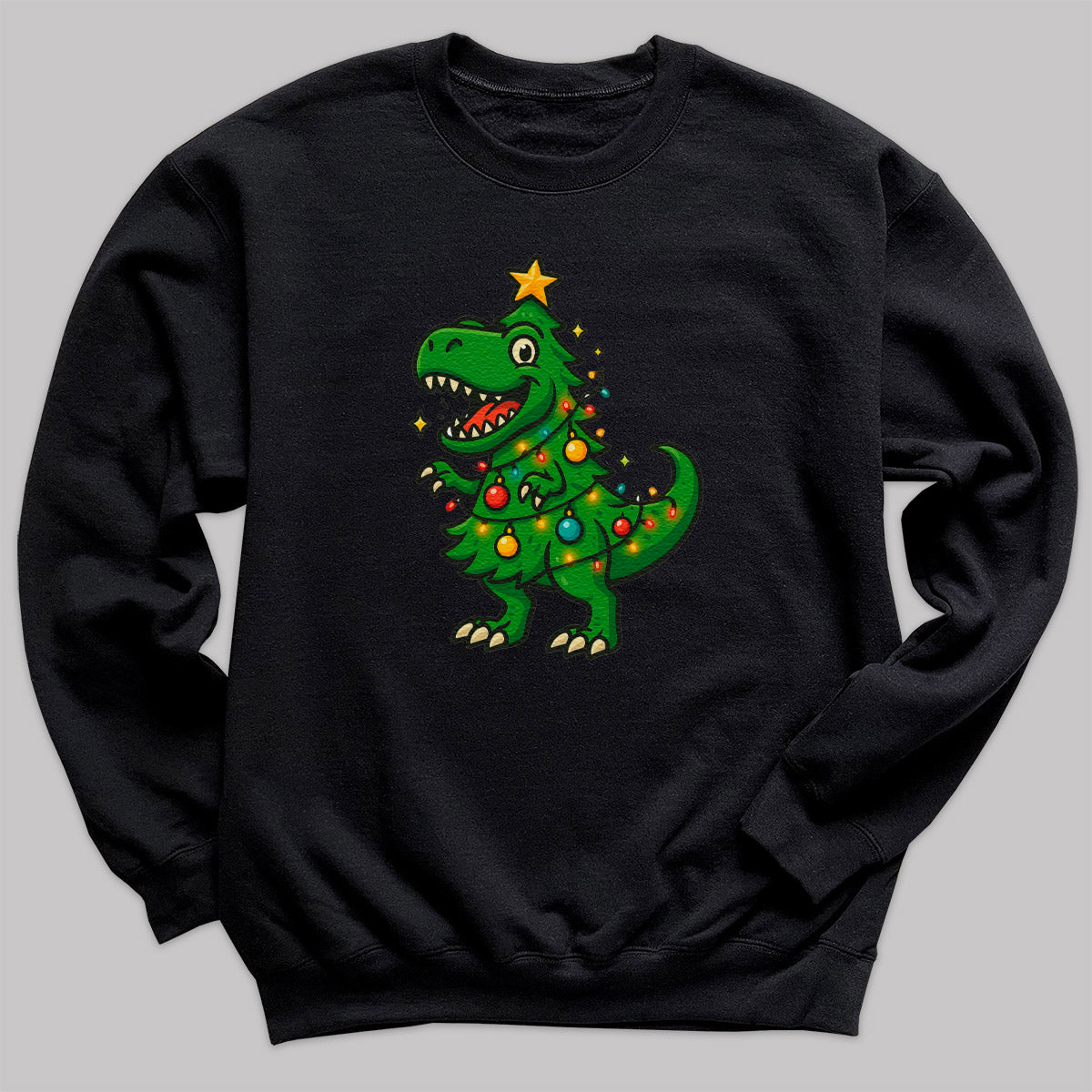 Treeasaurus Rex - Christmas Jumper Sweatshirt - Adult & Kids - All Sizes