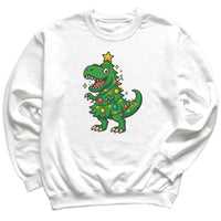 Treeasaurus Rex - Christmas Jumper Sweatshirt - Adult & Kids - All Sizes