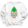 Resting GRINCH Face - Christmas Jumper Sweatshirt - Adult & Kids - All Sizes