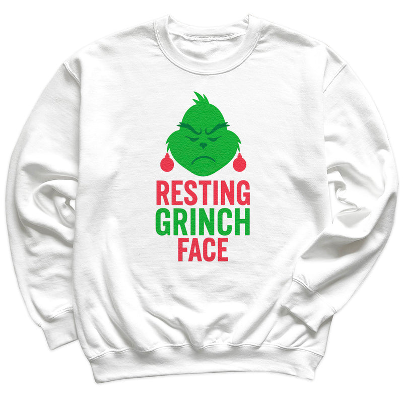 Resting GRINCH Face - Christmas Jumper Sweatshirt - Adult & Kids - All Sizes