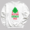 Resting GRINCH Face - Christmas Jumper Sweatshirt - Adult & Kids - All Sizes
