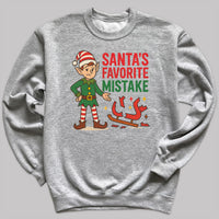 Santa's Favorite Mistake - Christmas Jumper Sweatshirt - All Sizes