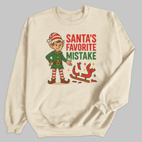 Santa's Favorite Mistake - Christmas Jumper Sweatshirt - All Sizes