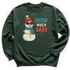 Snow Much Sass - Christmas Jumper Sweatshirt - Adult & Kids - All Sizes