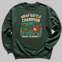 Wrap Battle Champion - Christmas Jumper Sweatshirt - Adult & Kids - All Sizes