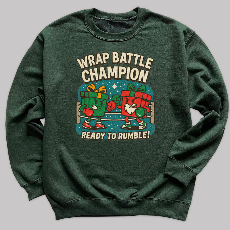 Wrap Battle Champion - Christmas Jumper Sweatshirt - Adult & Kids - All Sizes