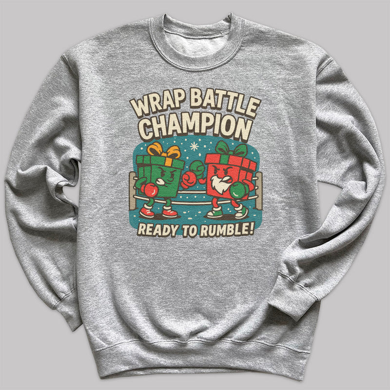 Wrap Battle Champion - Christmas Jumper Sweatshirt - Adult & Kids - All Sizes