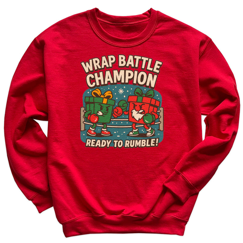 Wrap Battle Champion - Christmas Jumper Sweatshirt - Adult & Kids - All Sizes