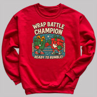 Wrap Battle Champion - Christmas Jumper Sweatshirt - Adult & Kids - All Sizes