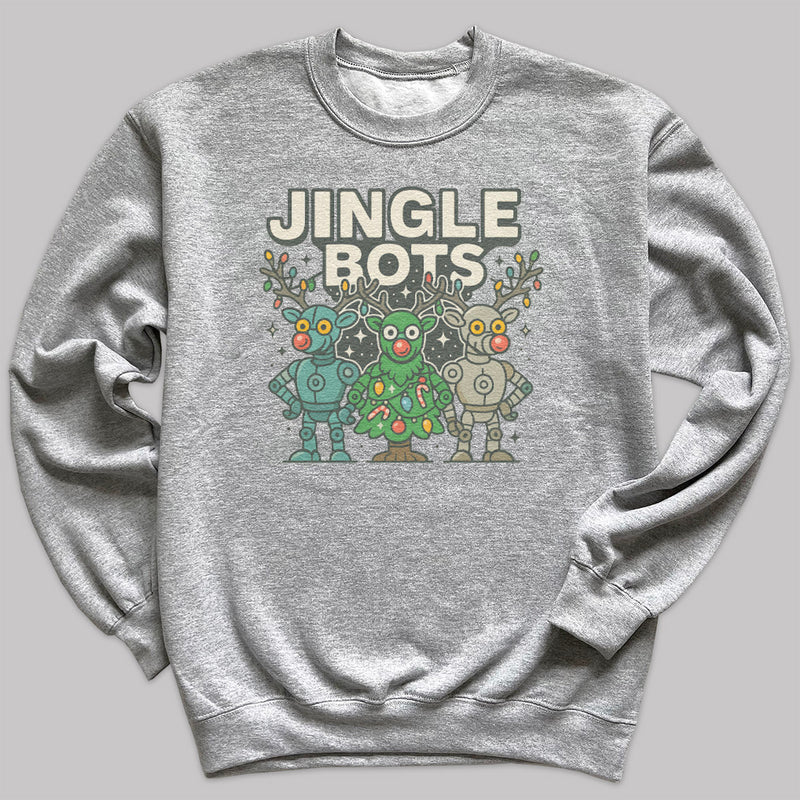 Jingle Bots - Christmas Jumper Sweatshirt - Adult & Kids - All Sizes