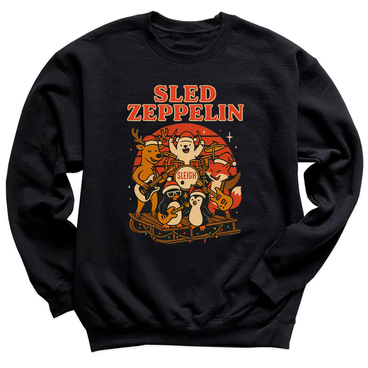 Sled Zeppelin - Christmas Jumper Sweatshirt - All Sizes