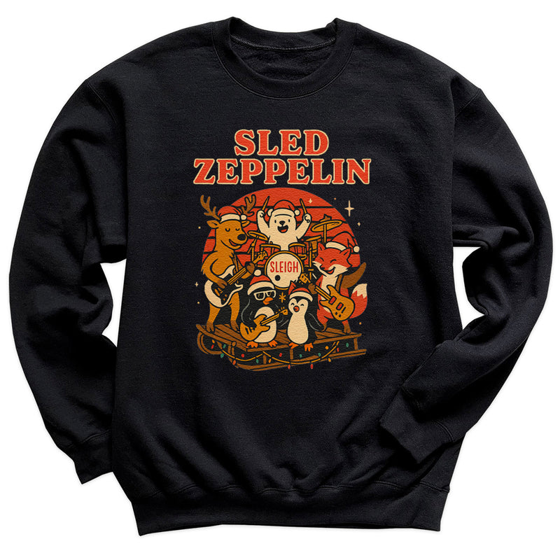 Sled Zeppelin - Christmas Jumper Sweatshirt - All Sizes