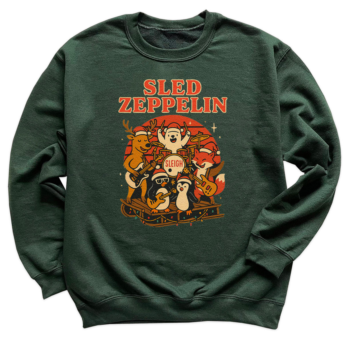 Sled Zeppelin - Christmas Jumper Sweatshirt - All Sizes
