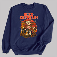 Sled Zeppelin - Christmas Jumper Sweatshirt - All Sizes