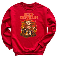 Sled Zeppelin - Christmas Jumper Sweatshirt - All Sizes