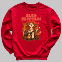 Sled Zeppelin - Christmas Jumper Sweatshirt - All Sizes