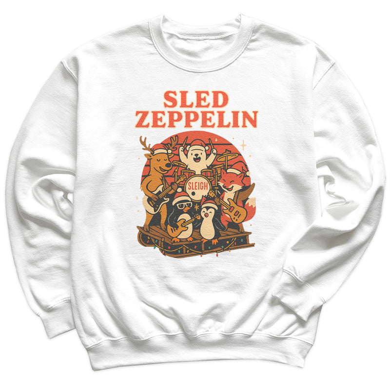 Sled Zeppelin - Christmas Jumper Sweatshirt - All Sizes
