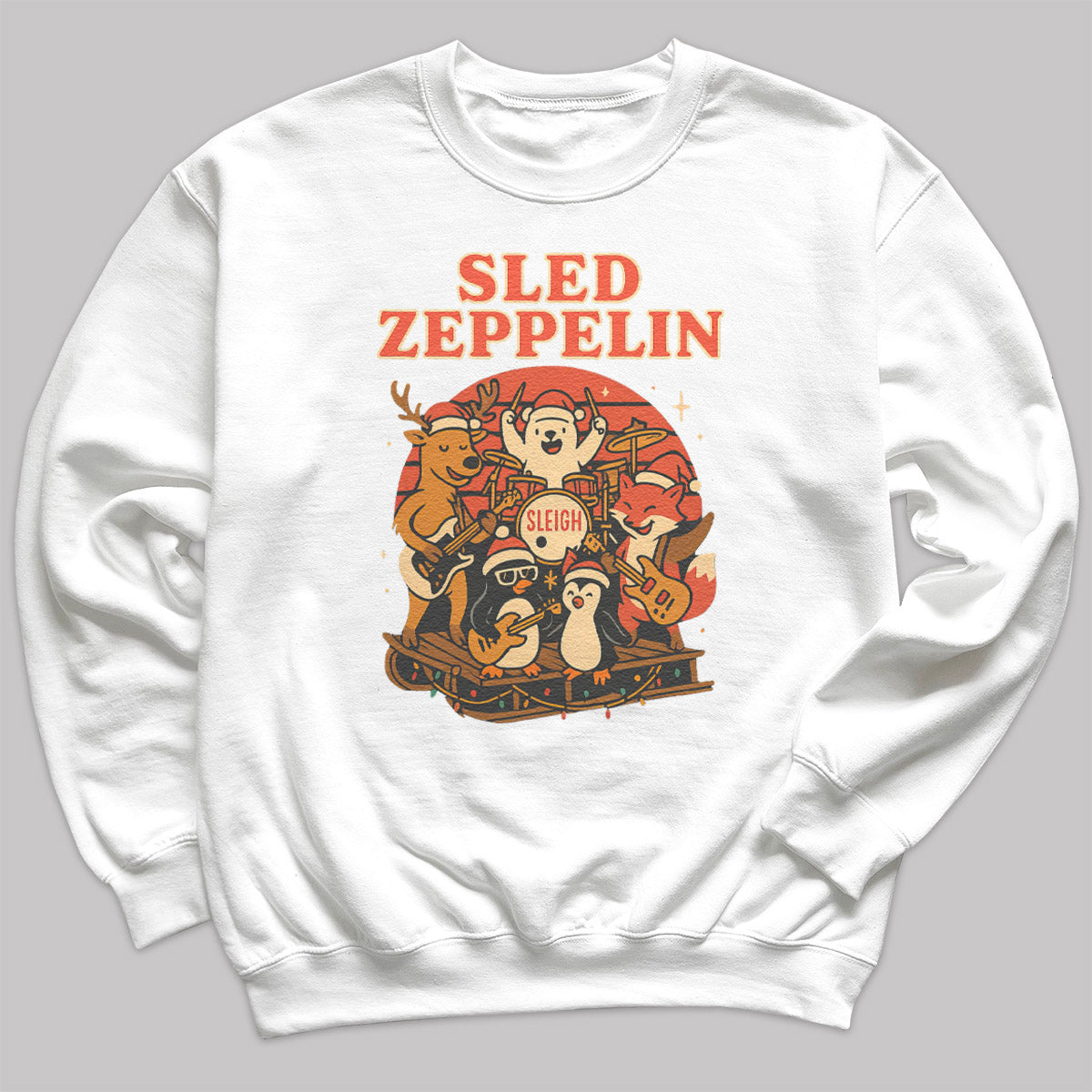 Sled Zeppelin - Christmas Jumper Sweatshirt - All Sizes