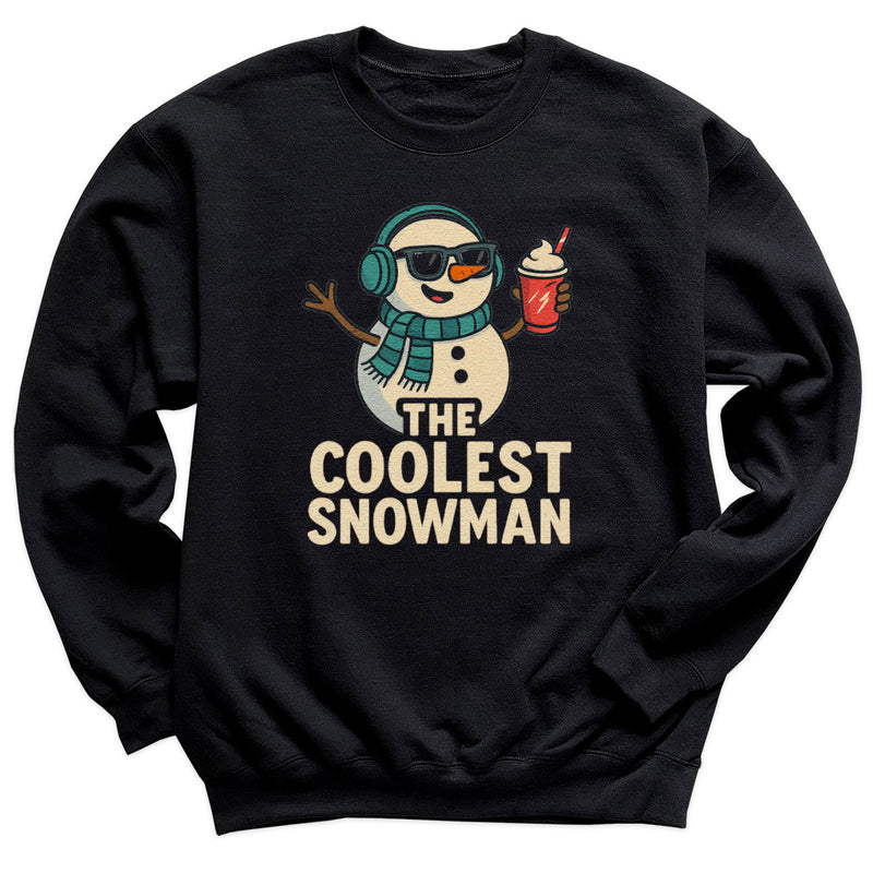 The Coolest Snowman - Christmas Jumper Sweatshirt - Adult & Kids - All Sizes
