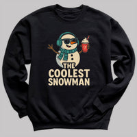 The Coolest Snowman - Christmas Jumper Sweatshirt - Adult & Kids - All Sizes