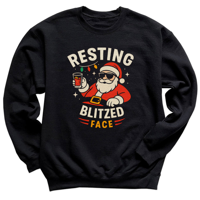 Resting Blized Face - Christmas Jumper Sweatshirt - All Sizes