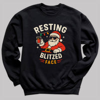 Resting Blized Face - Christmas Jumper Sweatshirt - All Sizes