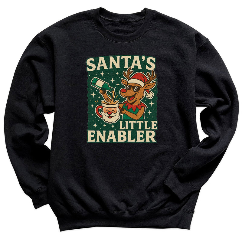 Santa's Little Enabler - Christmas Jumper Sweatshirt - All Sizes