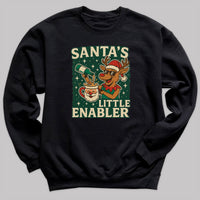 Santa's Little Enabler - Christmas Jumper Sweatshirt - All Sizes