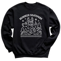 Reindeer Skatepark - Christmas Jumper Sweatshirt - Adult & Kids - All Sizes