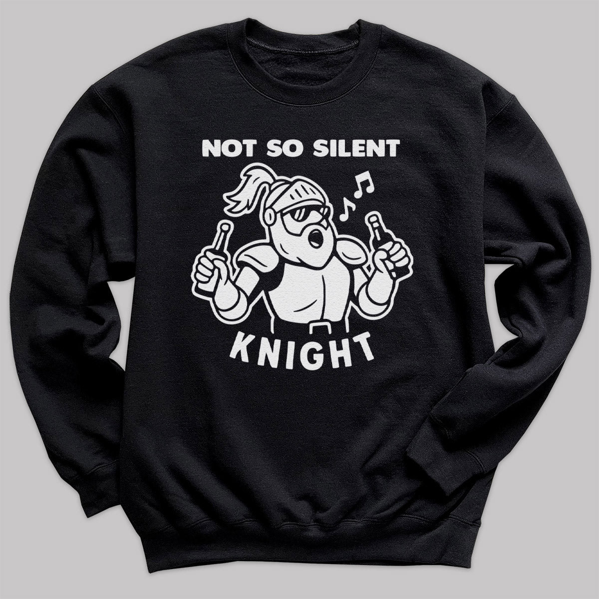 Not So Silent Knight - Christmas Jumper Sweatshirt - Adult & Kids - All Sizes