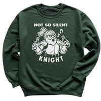 Not So Silent Knight - Christmas Jumper Sweatshirt - Adult & Kids - All Sizes