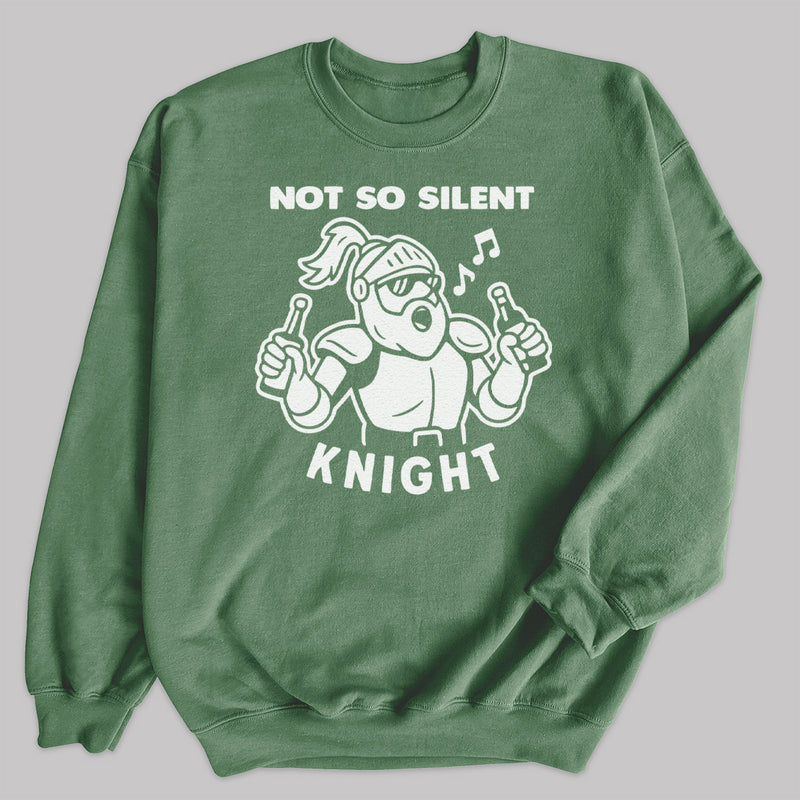 Not So Silent Knight - Christmas Jumper Sweatshirt - Adult & Kids - All Sizes