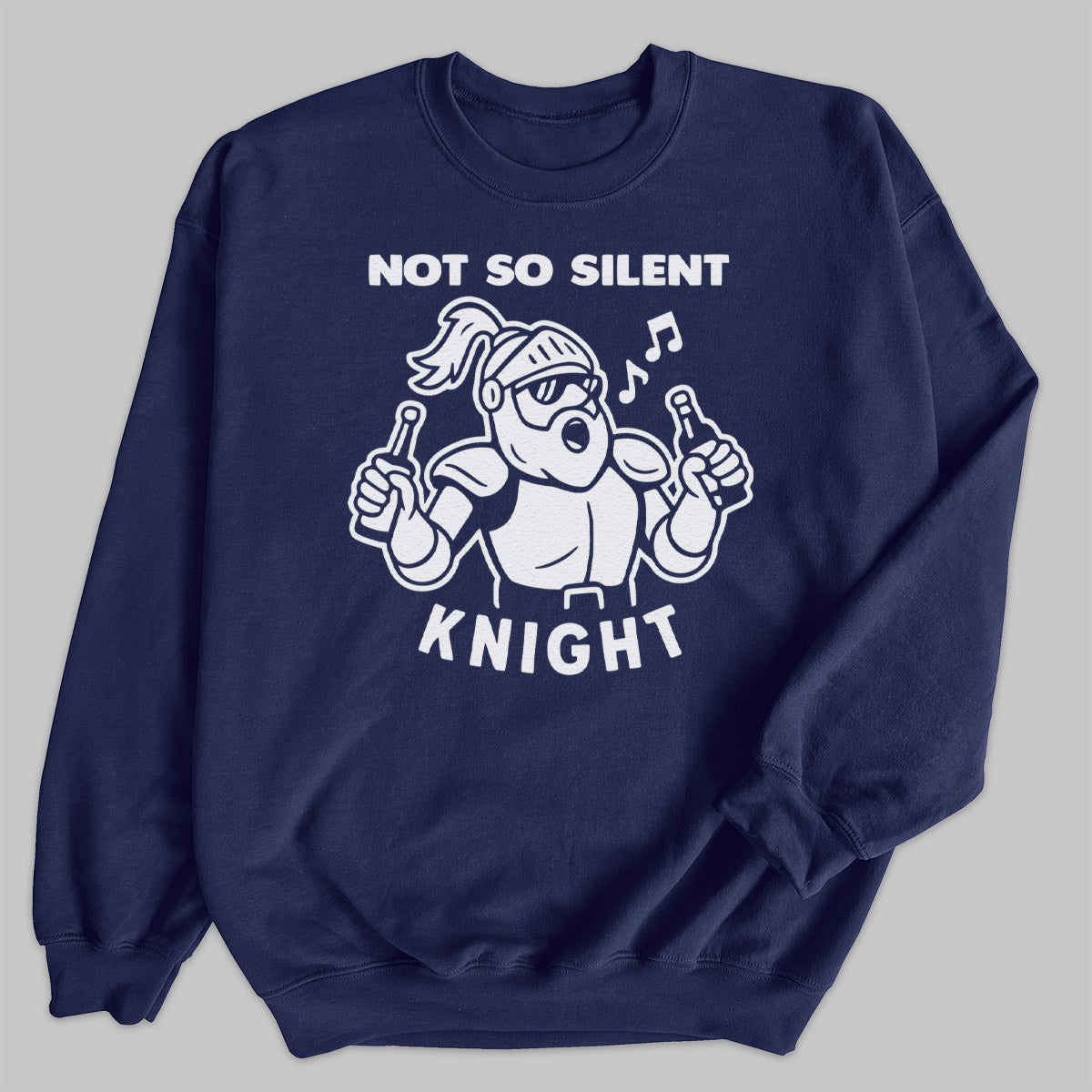 Not So Silent Knight - Christmas Jumper Sweatshirt - Adult & Kids - All Sizes