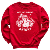 Not So Silent Knight - Christmas Jumper Sweatshirt - Adult & Kids - All Sizes