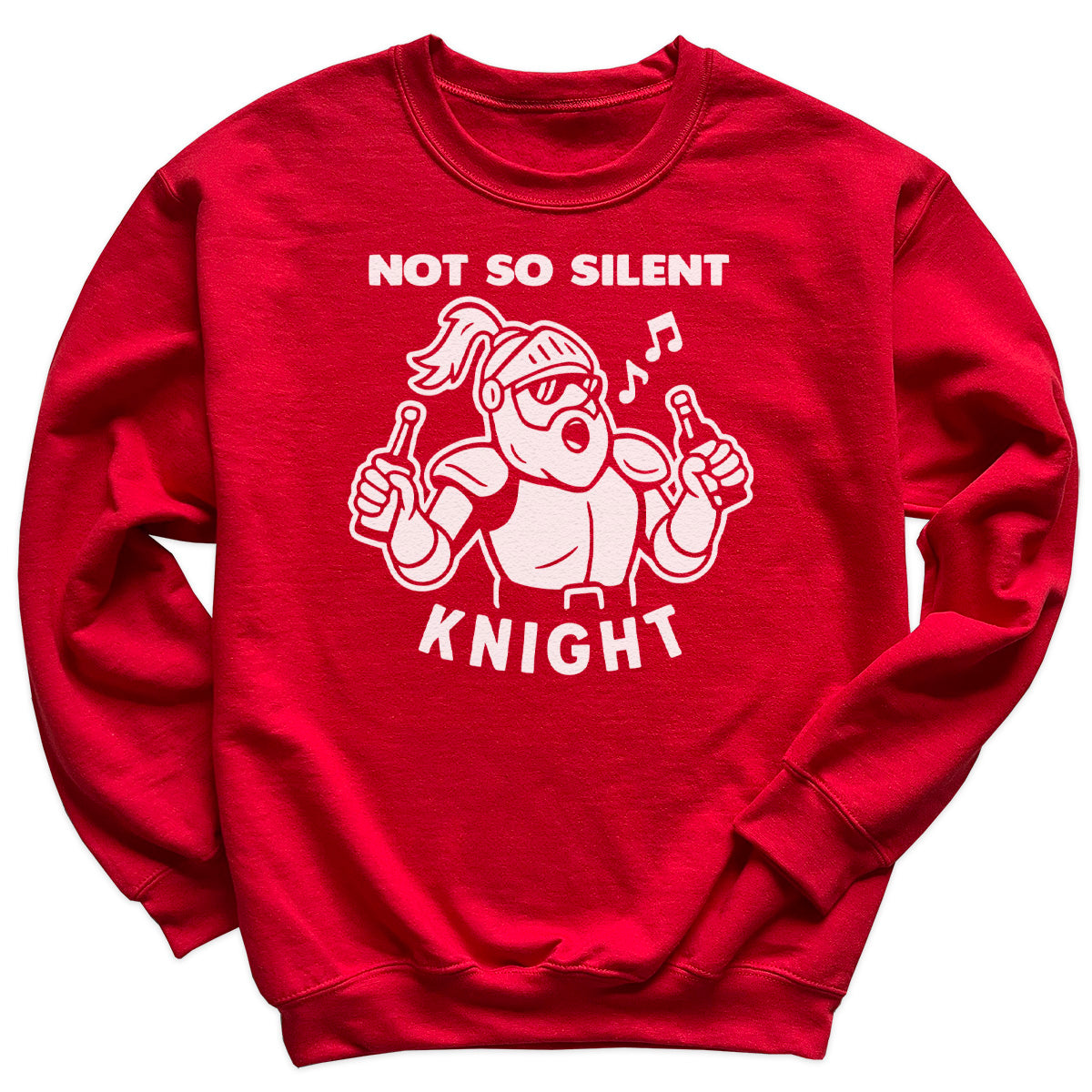Not So Silent Knight - Christmas Jumper Sweatshirt - Adult & Kids - All Sizes