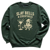 Slay Bells And Cocktails - Christmas Jumper Sweatshirt - All Sizes