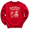 Slay Bells And Cocktails - Christmas Jumper Sweatshirt - All Sizes