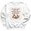 I'm Only Here For Mince Pies And Wine - Christmas Jumper Sweatshirt - All Sizes