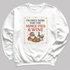 I'm Only Here For Mince Pies And Wine - Christmas Jumper Sweatshirt - All Sizes