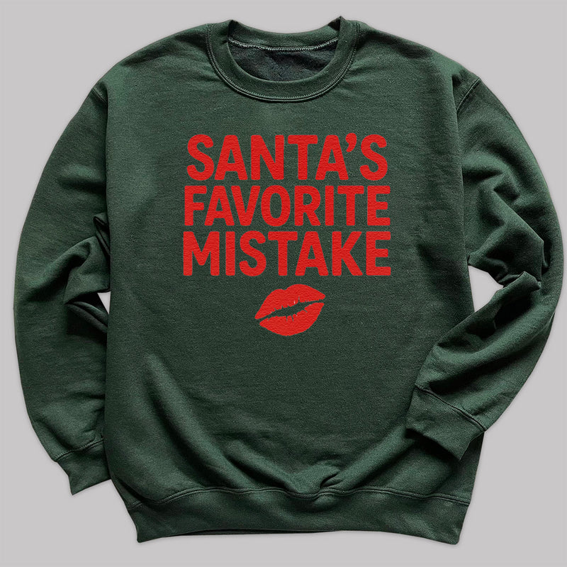 Santa Favorite Mistake - Christmas Jumper Sweatshirt - All Sizes