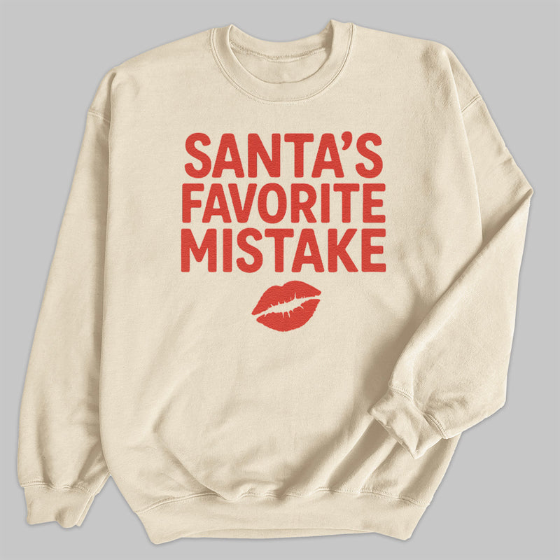 Santa Favorite Mistake - Christmas Jumper Sweatshirt - All Sizes