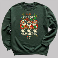 Ho Ho Hammered - Christmas Jumper Sweatshirt - Adult & Kids - All Sizes