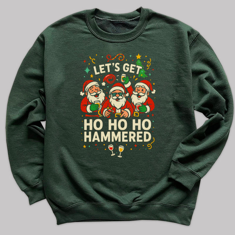 Ho Ho Hammered - Christmas Jumper Sweatshirt - Adult & Kids - All Sizes