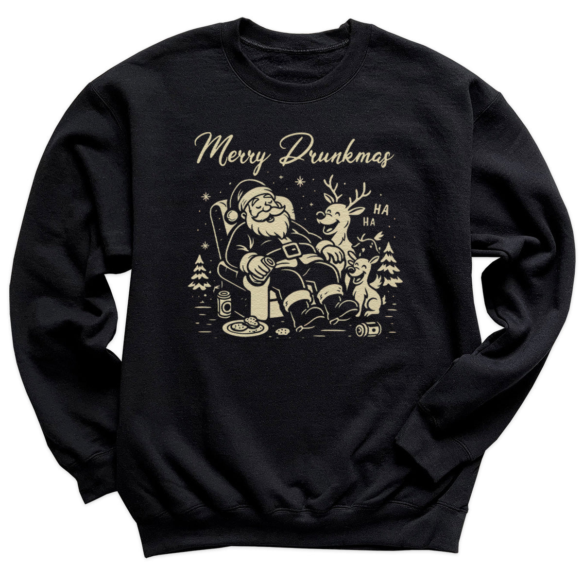 Merry Drunkmas - Christmas Jumper Sweatshirt - Adult & Kids - All Sizes