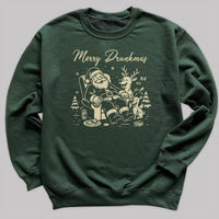 Merry Drunkmas - Christmas Jumper Sweatshirt - Adult & Kids - All Sizes