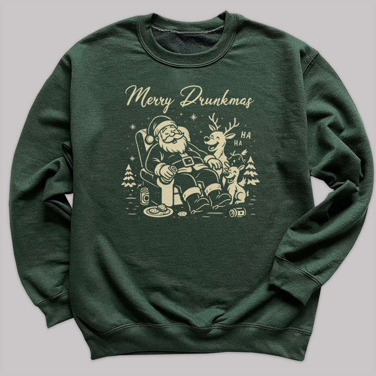 Merry Drunkmas - Christmas Jumper Sweatshirt - Adult & Kids - All Sizes